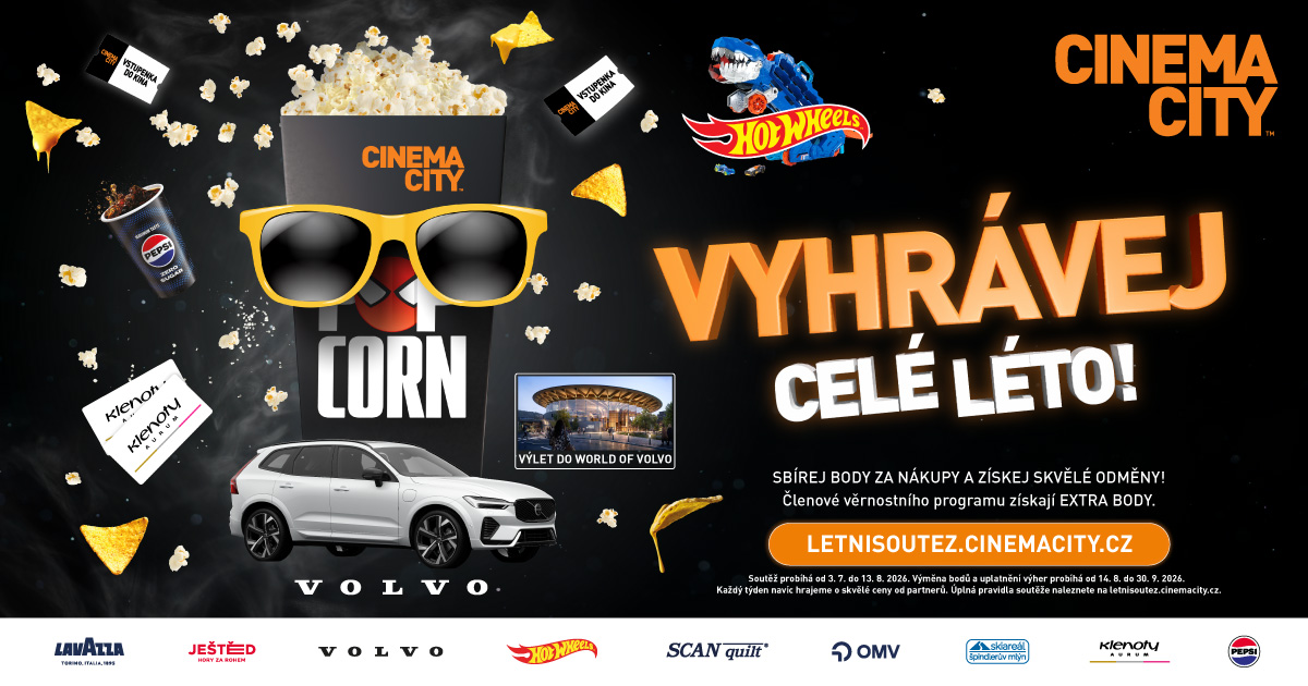 Léto v kině a šance na Volvo. Cinema City Slovanský dům v centru Prahy odmění každou návštěvu